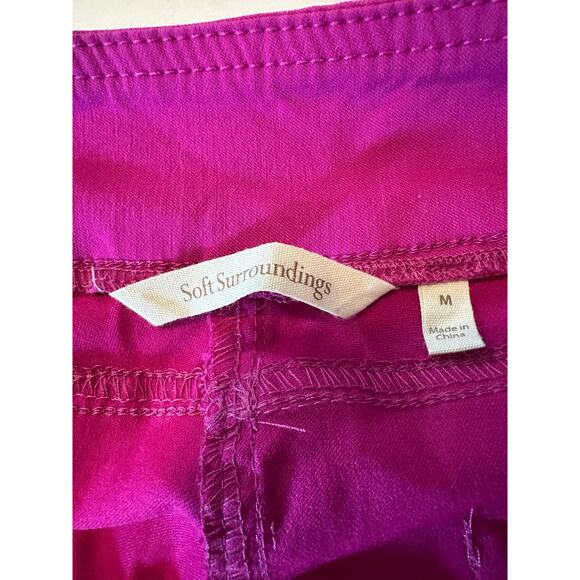 Soft Surroundings Women's Size Large Fuchsia Pull On Pants Stretch - Picture 5 of 7